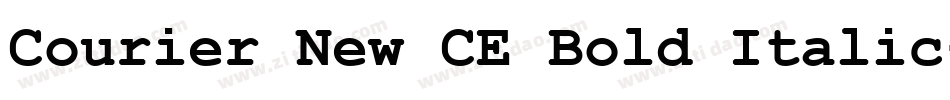 Courier New CE Bold Italic字体转换
